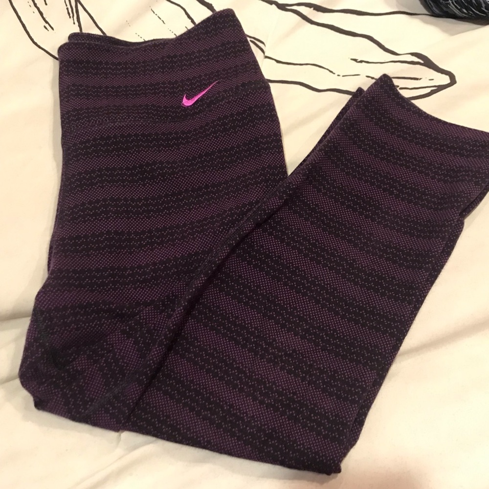 Purple Nike Medium Rise Leggings